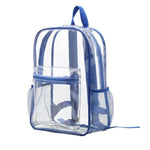 sac a dos transparent plastique bleu