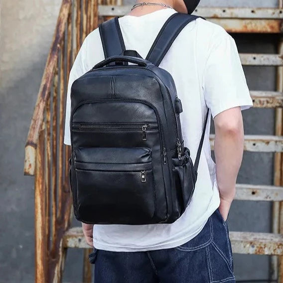 sac à dos vintage connecté usb