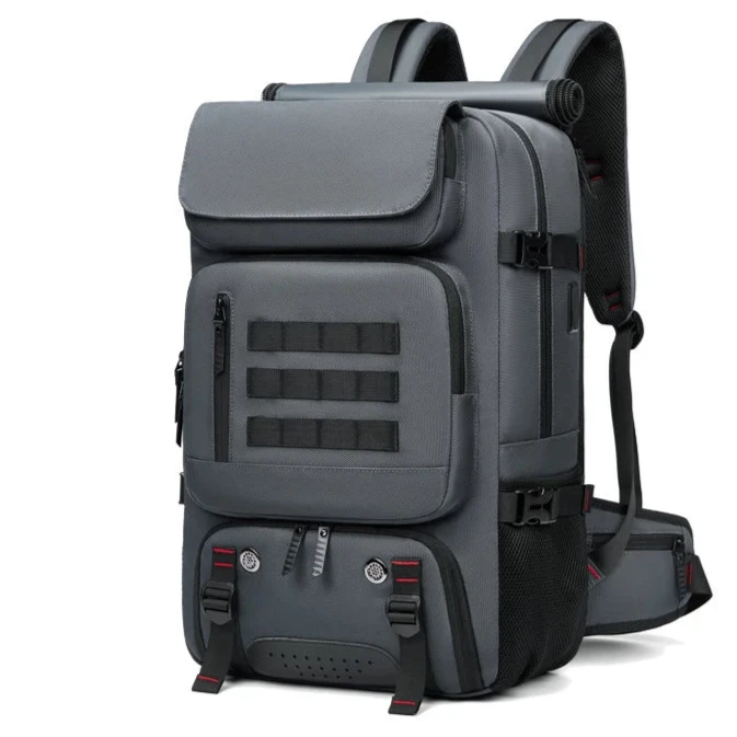 Sac à Dos Voyage Imperméable 50L gris