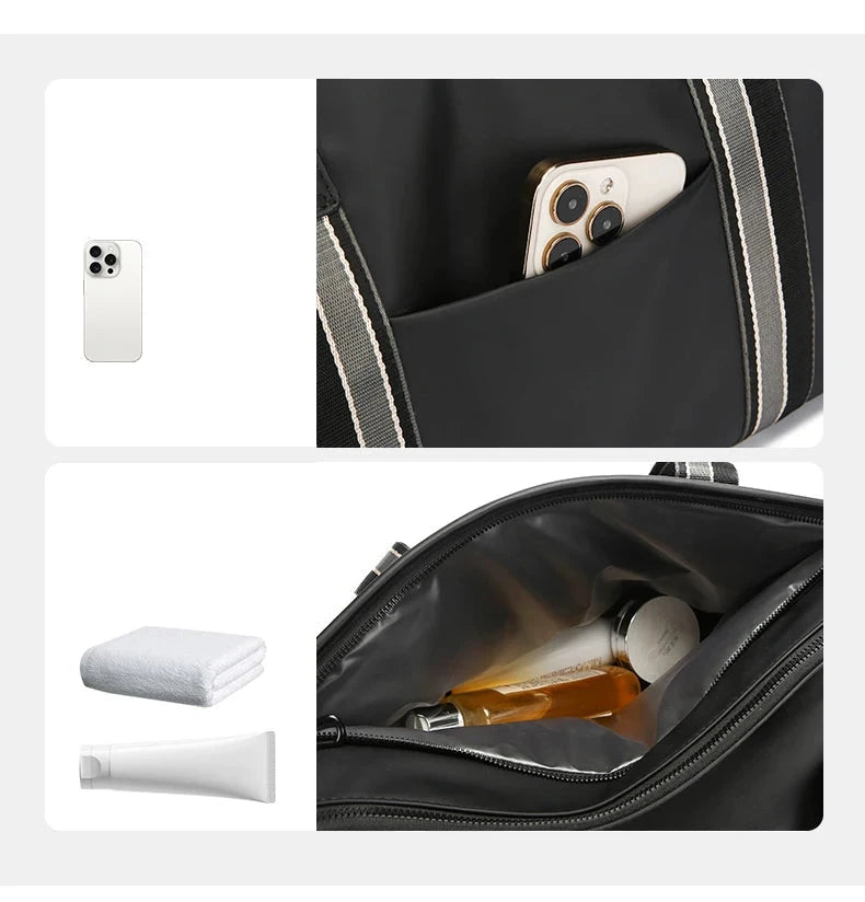 sac polochon sport homme noir voyage