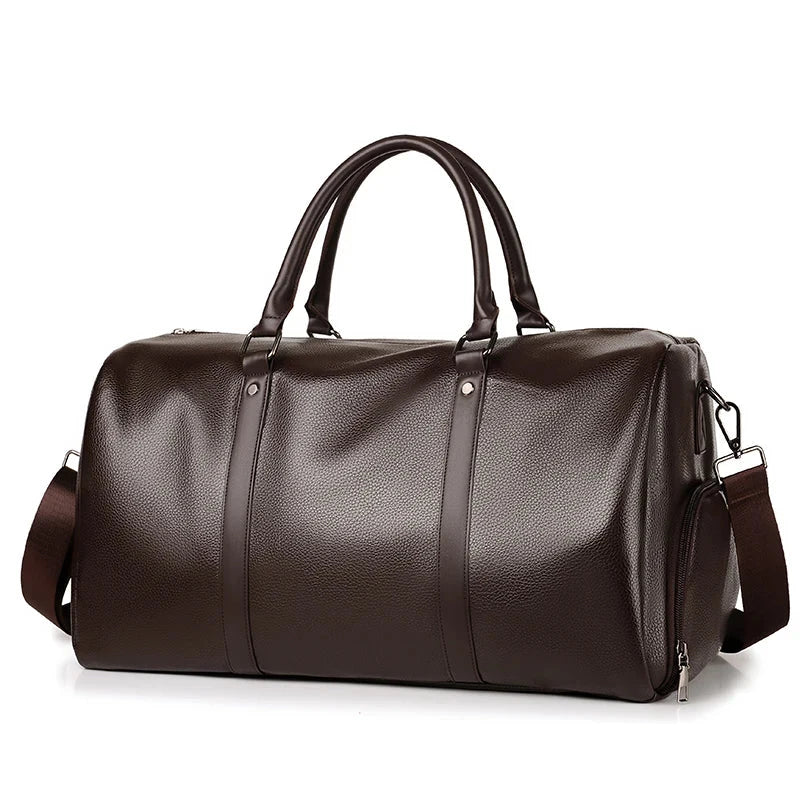 sac de voyage homme chic marron