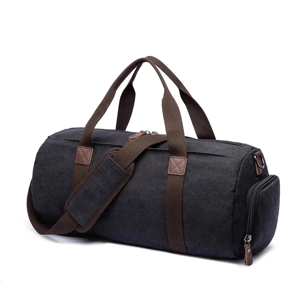 sac polochon vintage noir