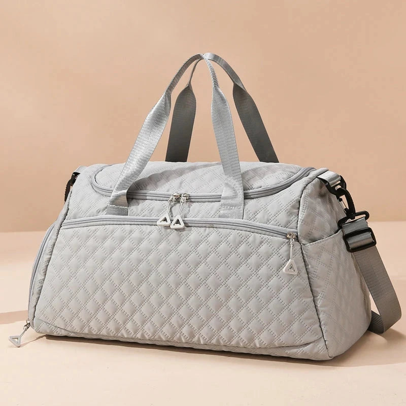 Sac Polochon Voyage Femme gris