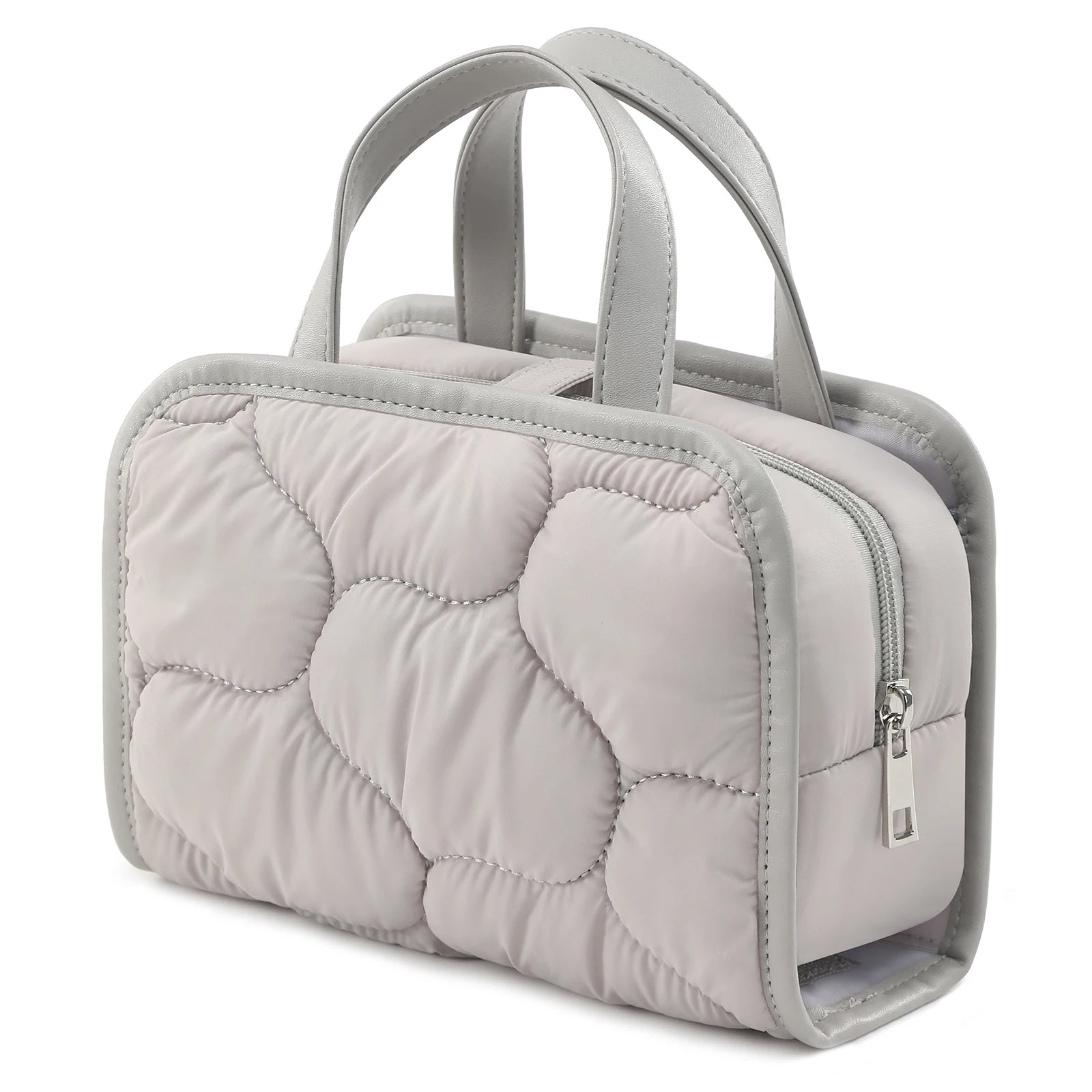 sac trousse de toilette femme matelassée 2-en-1