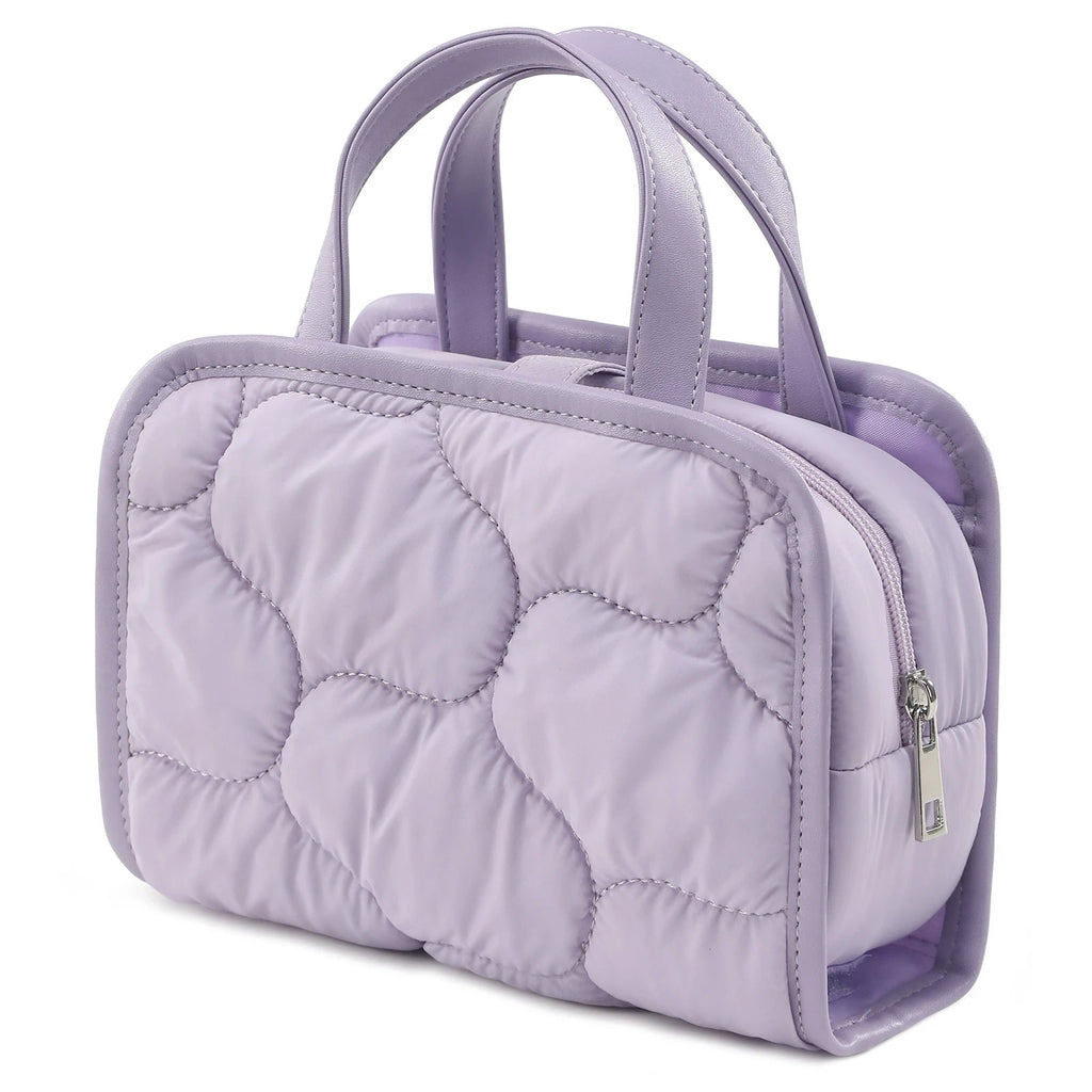 sac trousse de toilette femme matelassé 2 en 1