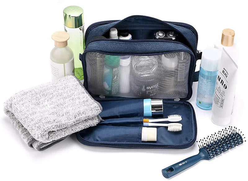 trousse de toilette avec plusieurs compartiments voyage