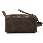 trousse de toilette homme cuir marron