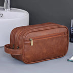 Trousse de Toilette Homme Double Compartiment marron