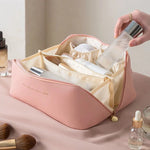 trousse de toilette ouverture grand angle pour femme