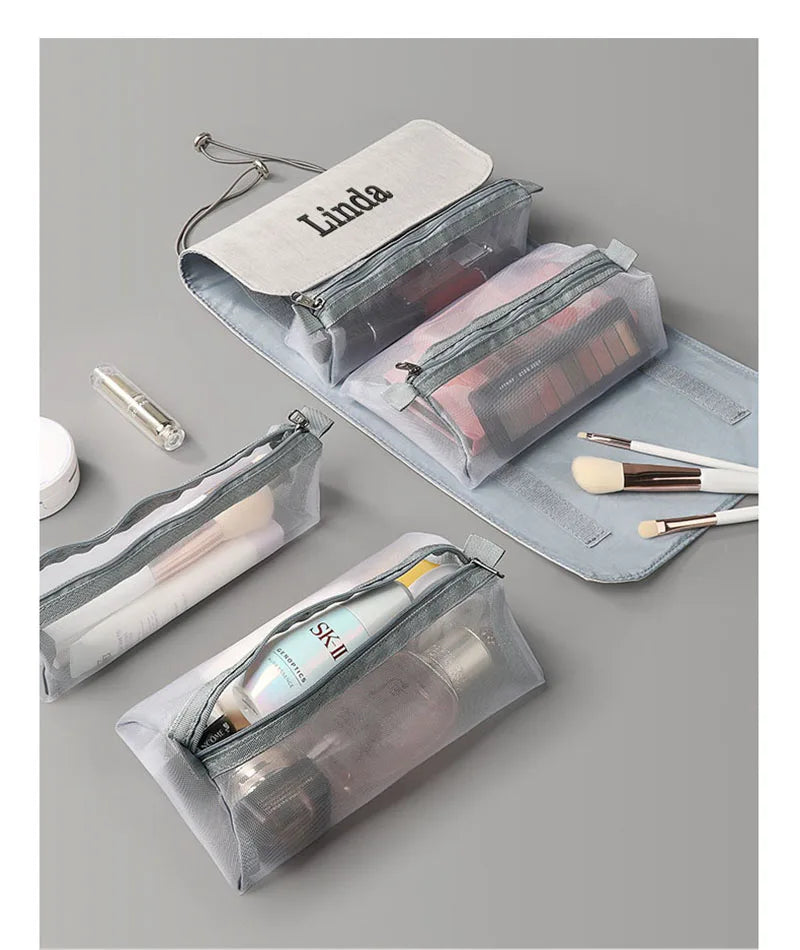 trousse de toilette personnalisée femme pliable maquillage