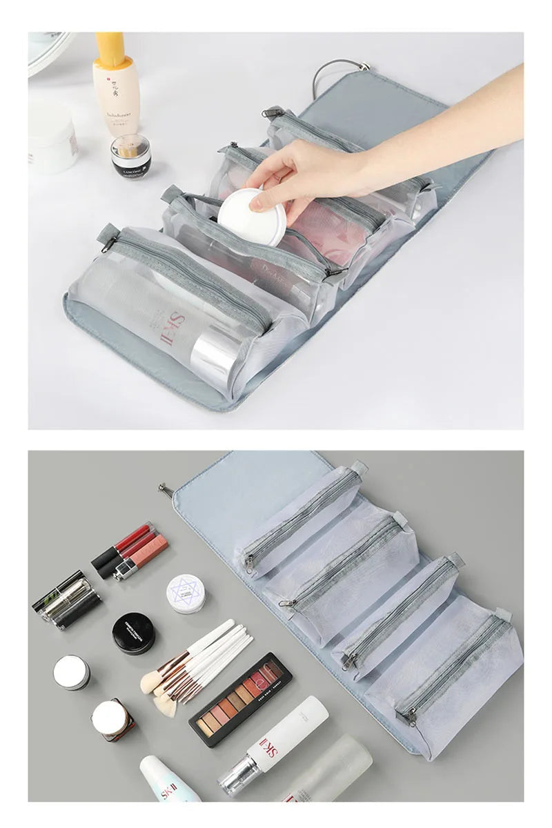 trousse de toilette personnalisée pour femme pliable