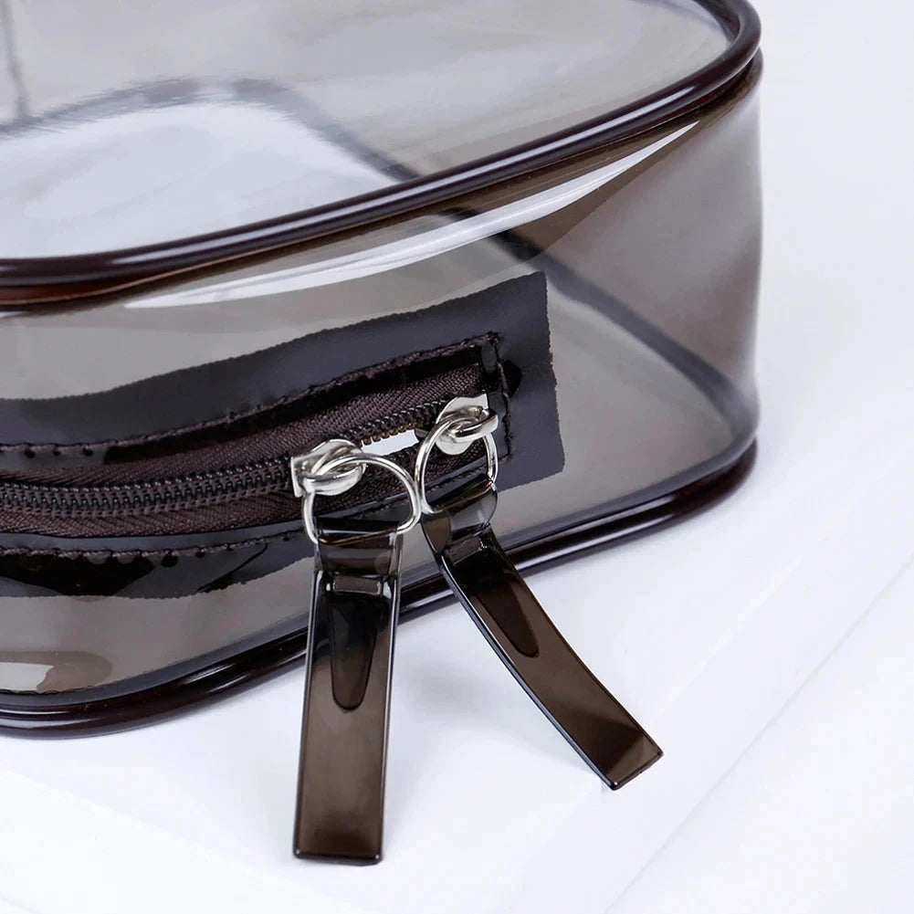 trousse de toilette plastique transparent cabine