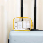 trousse de toilette en plastique transparent 