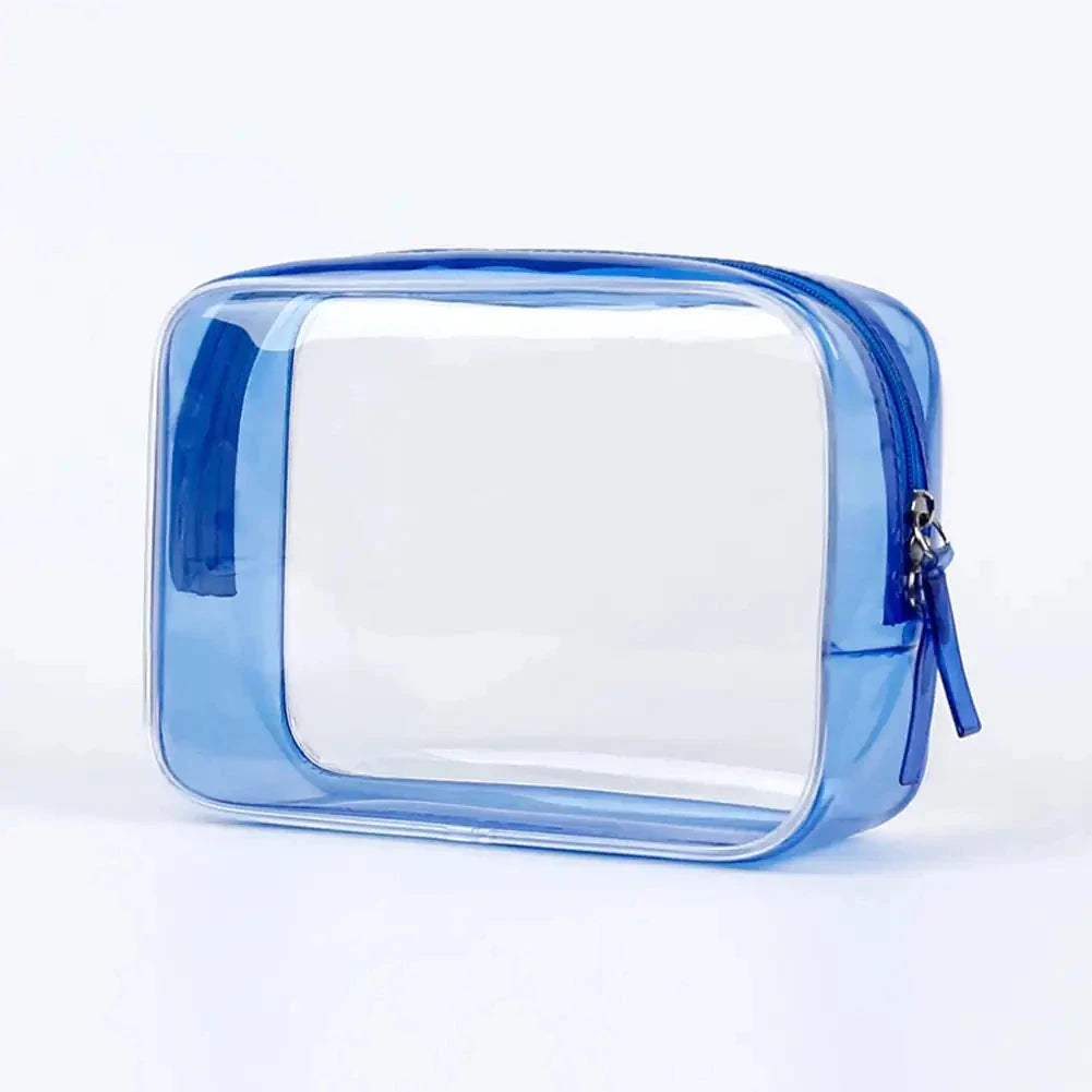 trousse de toilette cabine plastique transparent