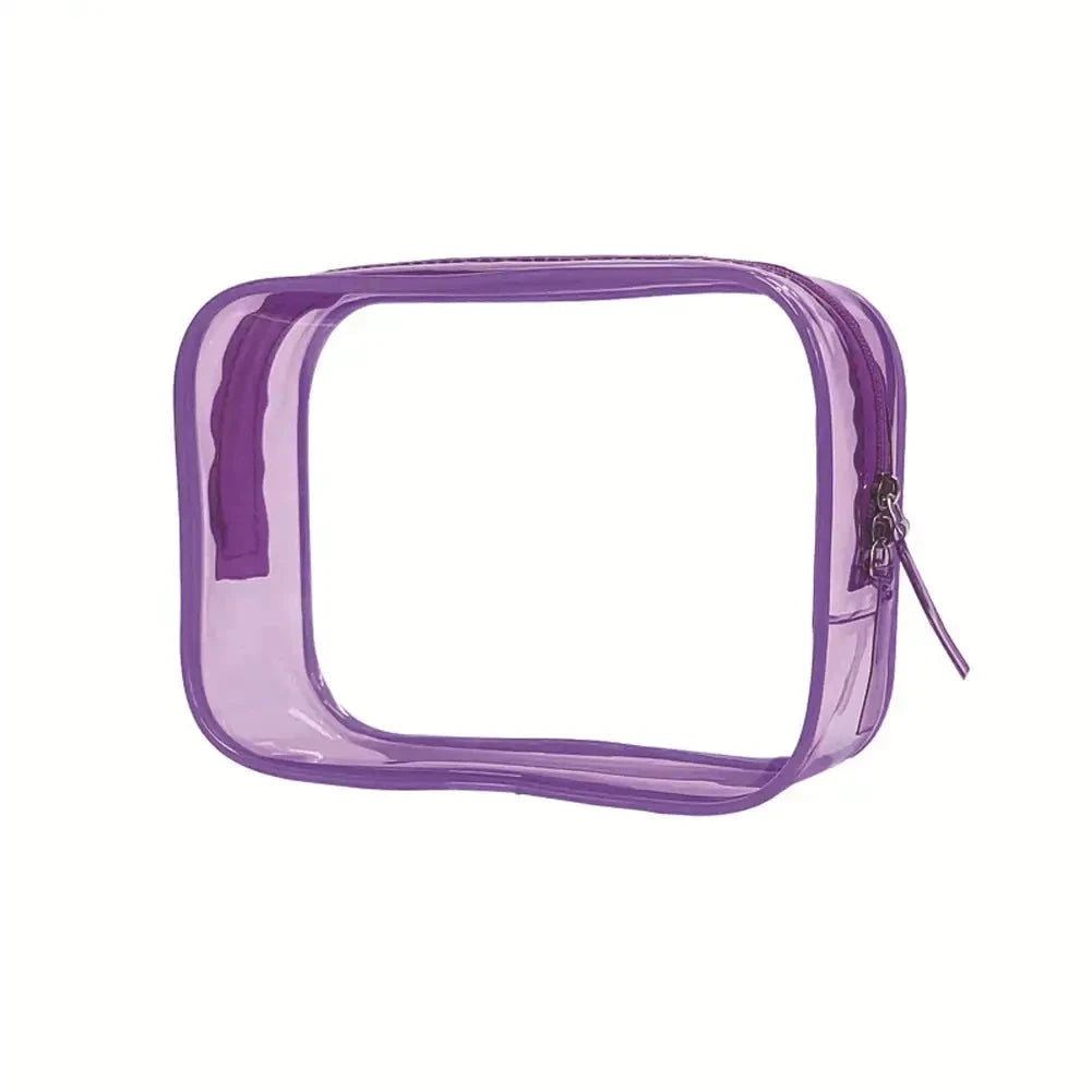 trousse de toilette plastique transparent pour avion cabine