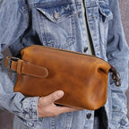 trousse de toilette homme en cuir