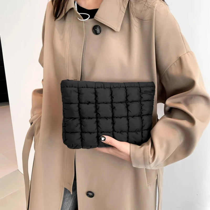 trousse de toilette tissu matelassé femme