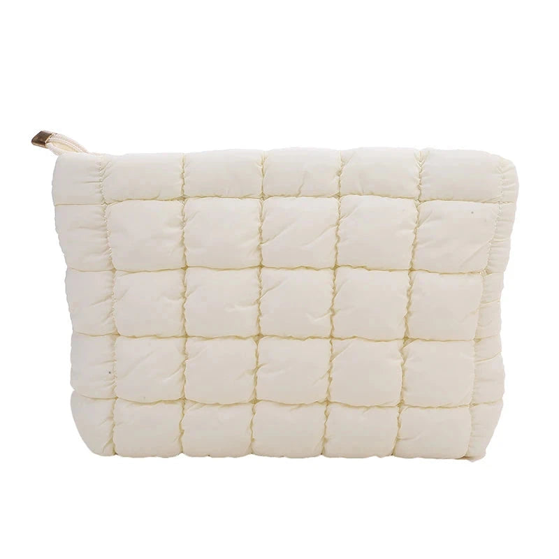 trousse de toilette tissu matelassé pour femme