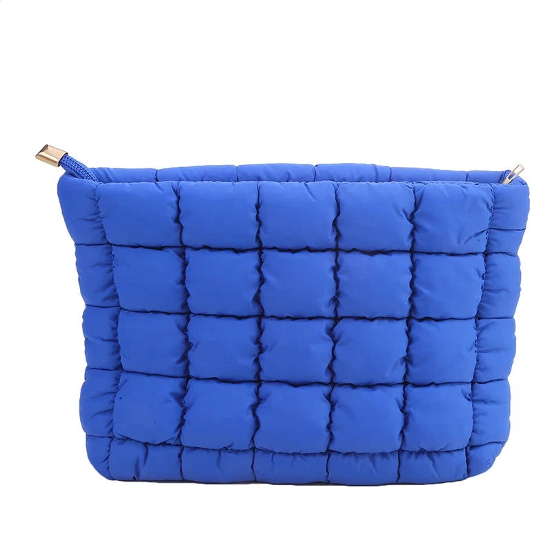 trousse toilette femme tissu matelassé