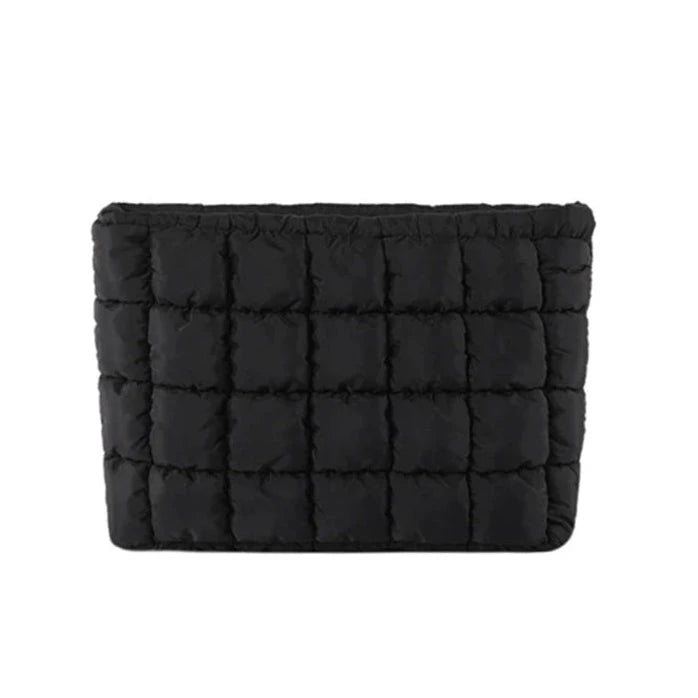 trousse de toilette tissu matelassé