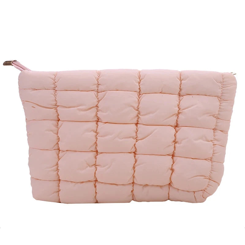 trousse toilette pour femme tissu matelassé