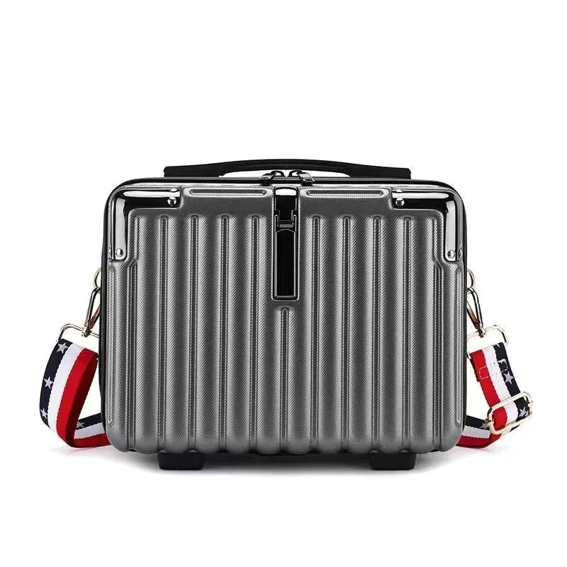 vanity case rigide luxe gris voyage