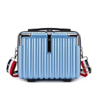 vanity case rigide luxe bleu