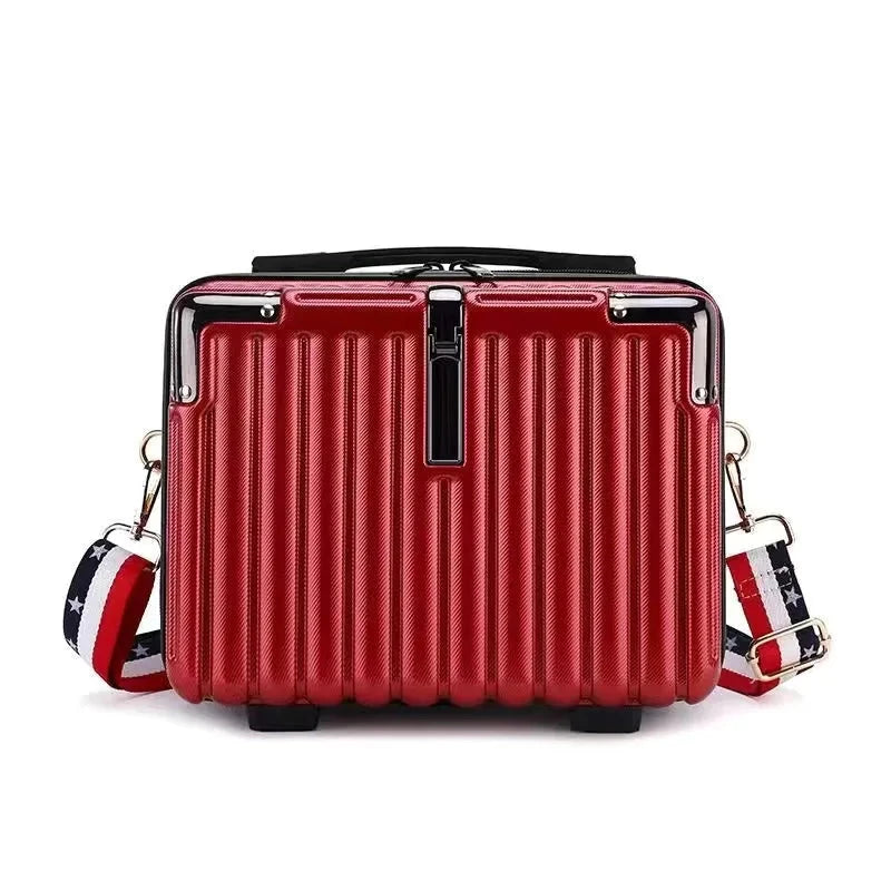 vanity case rigide luxe rouge