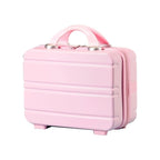vanity de voyage rigide valise rose