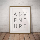 affiche de voyage adventure