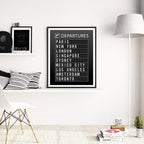 affiche de voyage panneau d'affichage