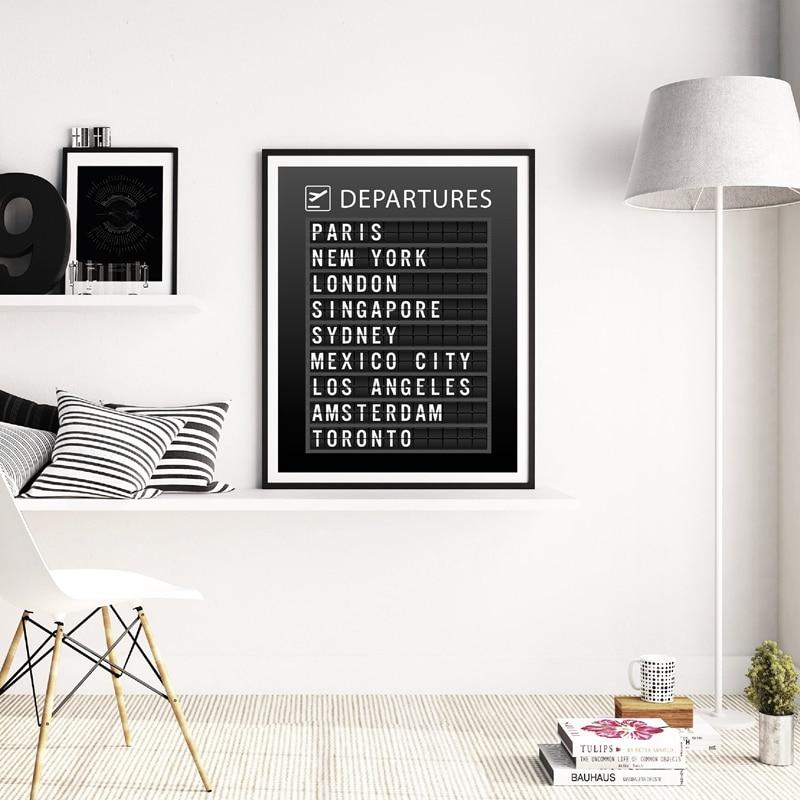 affiche de voyage panneau d'affichage