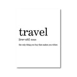 affiche voyage travel definition