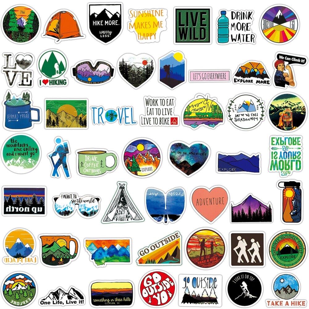 sticker valise aventurier pack de 100
