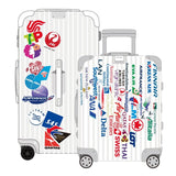 autocollant valise compagnies aerinennes pack de 45