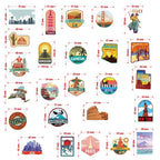 sticker valise destinations pack de 50