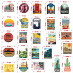 autocolant valise destinations pack de 50