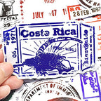 autocollant valise tampons passeport pack de 50