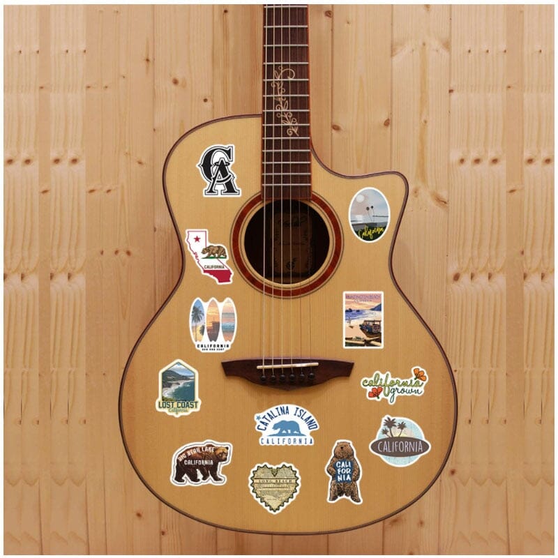 sticker de valise voyage californie pack de 50