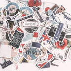 autocollants valise voyage pack de 90