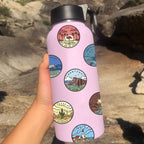 autocollant voyage valise usa pack de 50