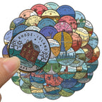 stickers valise voyage usa pack de 50