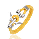 bracelet avion jaune