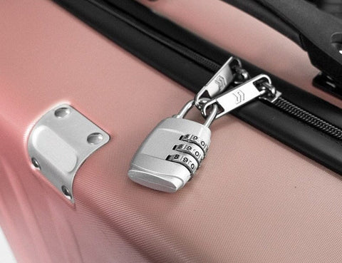 Mini cadenas à chaîne Continent avec date personnalisée, serrure de  sécurité de voyage, cadenas à bagages, cadeau de couple, accessoires à clés