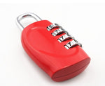 cadenas valise a code 4 chiffres rouge