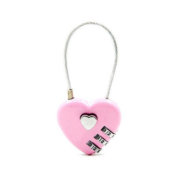 cadenas pour valise heart lock