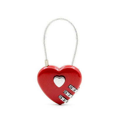 cadenas valise heart lock