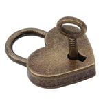 cadenas valise vintage heart lock