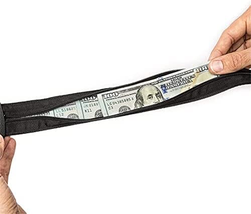 ceinture cache billets antivol kaki