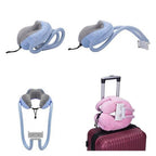 oreiller de voyage avec support telephone portable